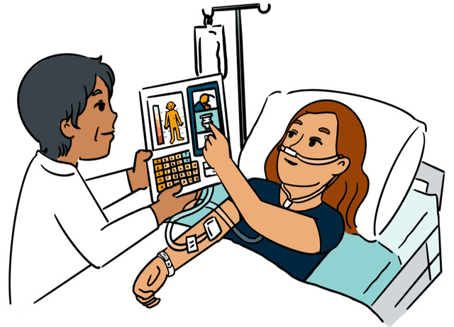 Hospital team illustration